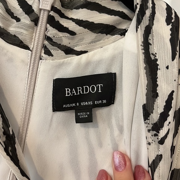 Bardot Zebra Print Dress - Picture 3 of 4